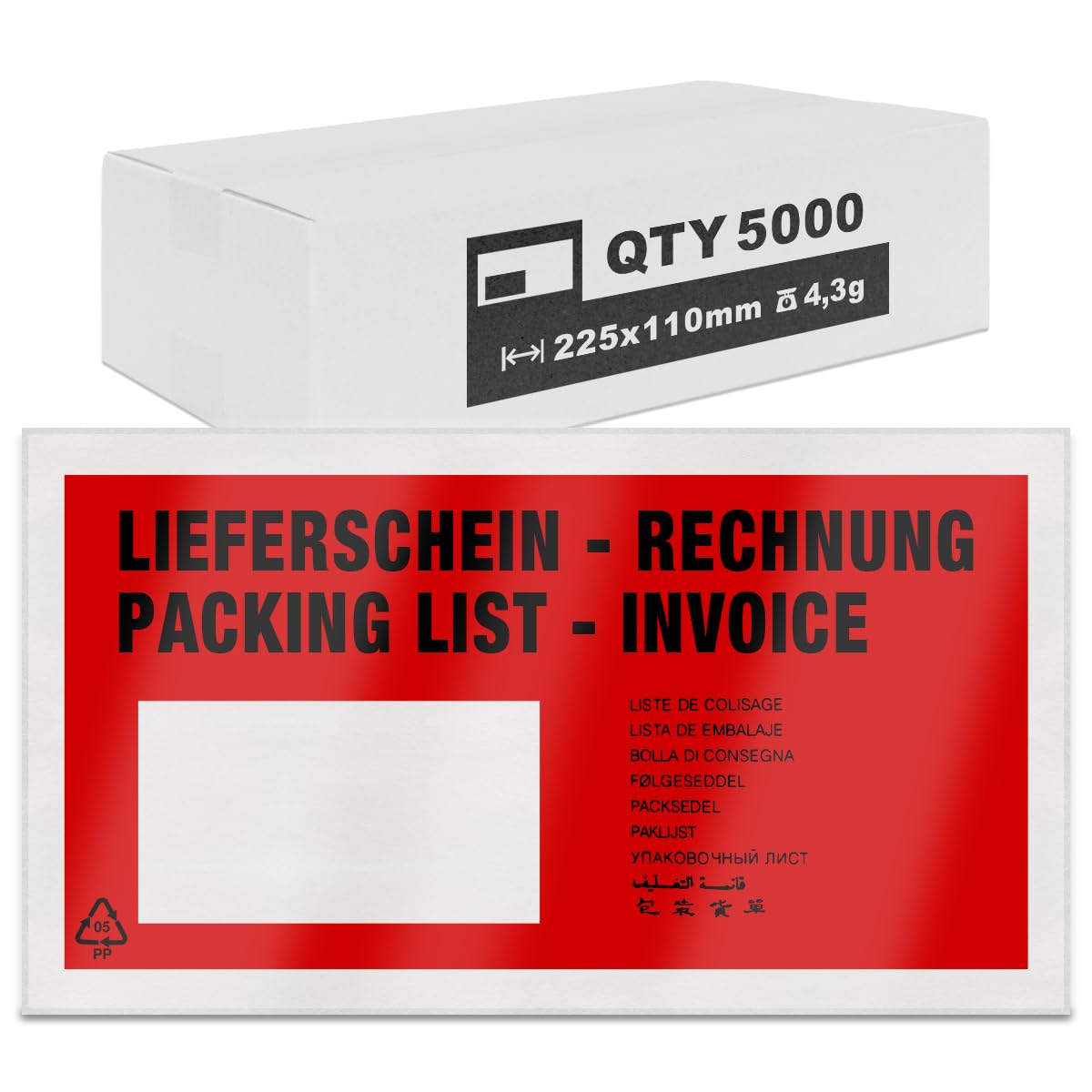 verpacking-lieferscheintaschen-225x110-mm-rot-din-lang-5000-st-ck image 1