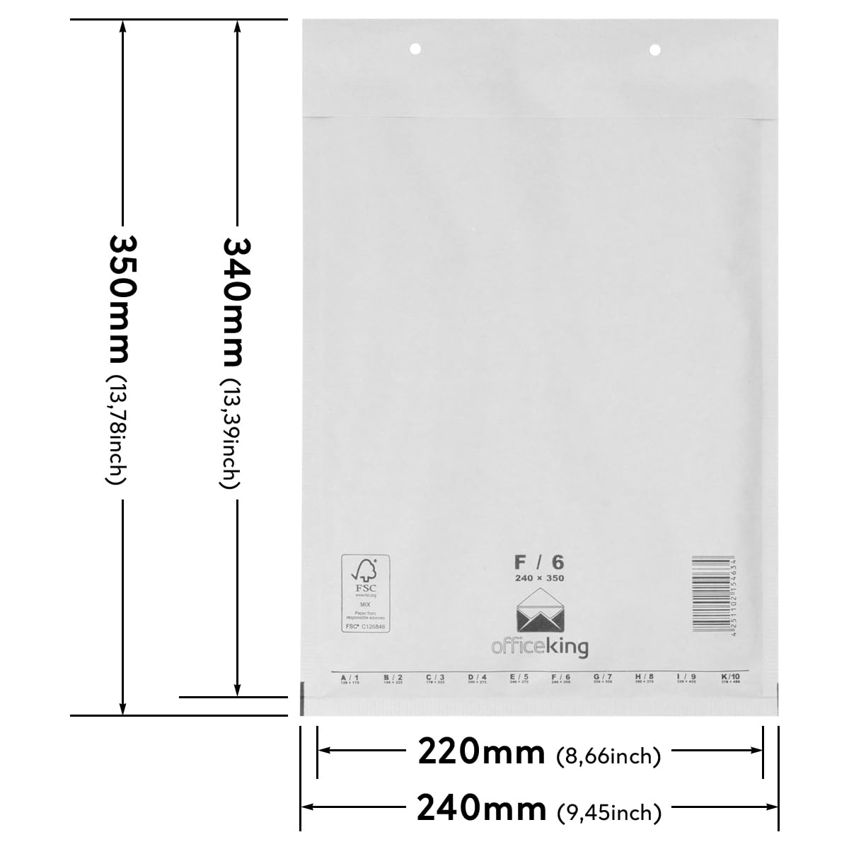 verpacking-versandtaschen-luftpolstertaschen-f6-wei-100-st-ck-a4 image 2