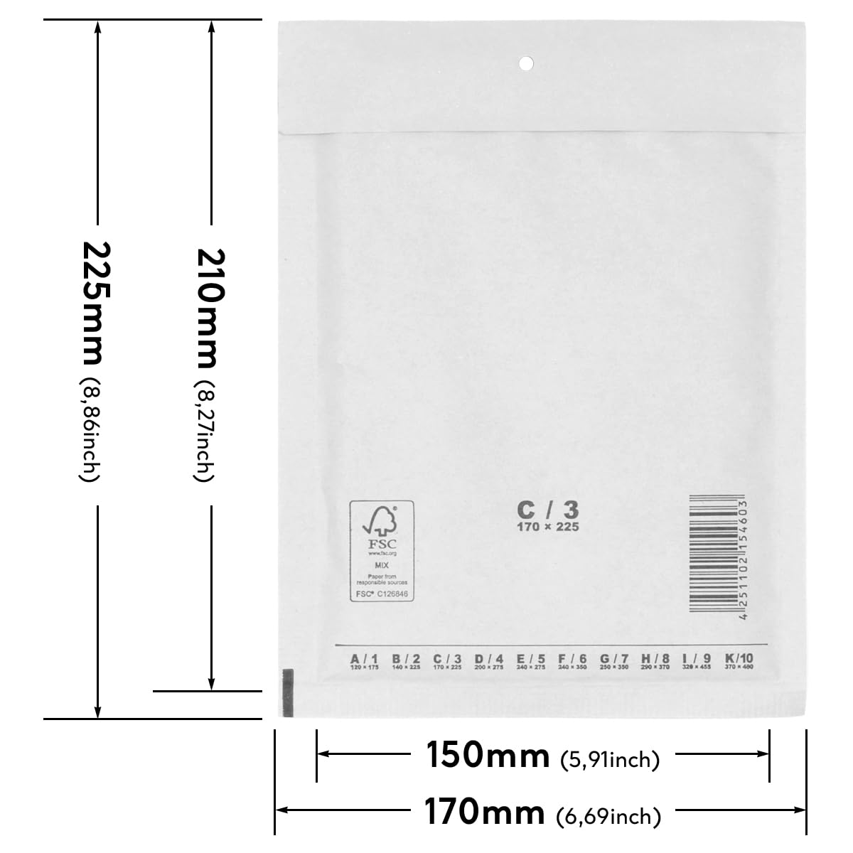 verpacking-versandtaschen-luftpolster-c3-150x215-800-st-wei image 2