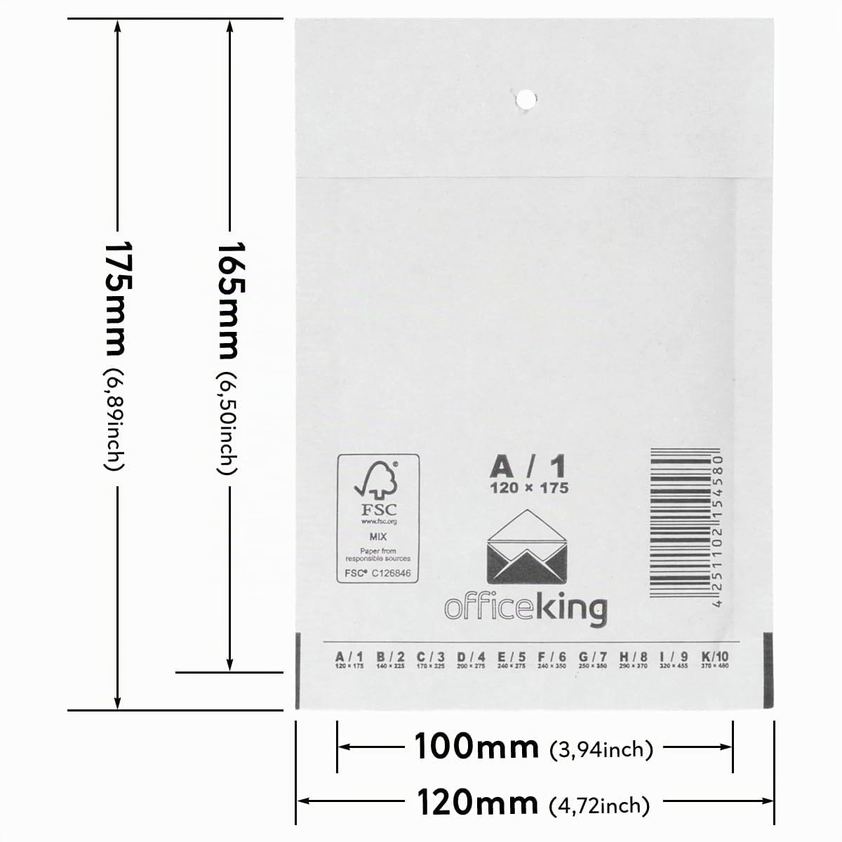verpacking-lager-luftpolstertasche-a1-wei-100-st-ck-selbstklebend image 2