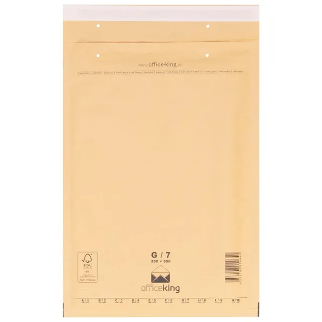 officeking-g-7-luftpolstertaschen-braun-250x350-50-st-ck-din-a4 image 1