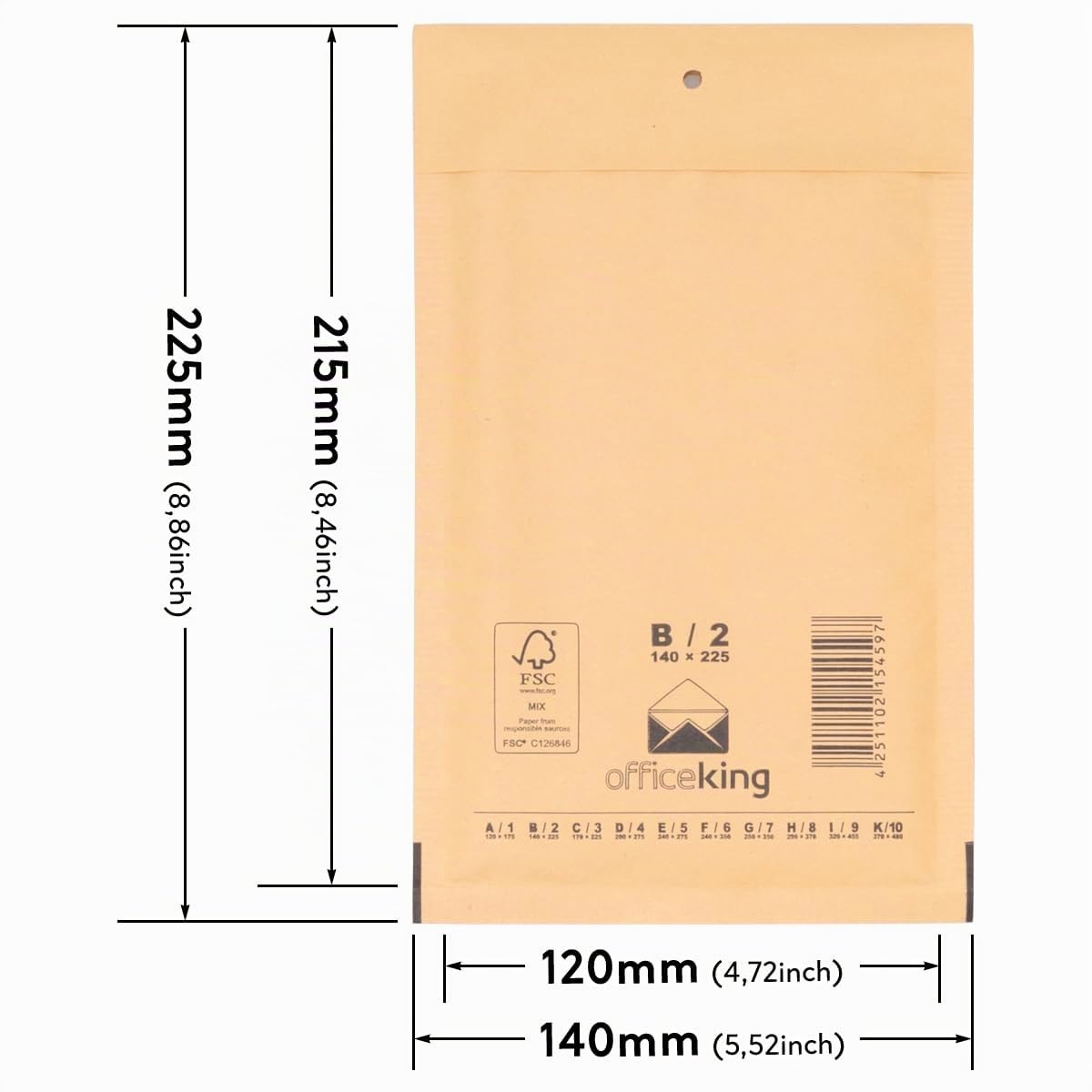 verpacking-versandtaschen-luftpolstertasche-b2-braun-200-st-ck image 2