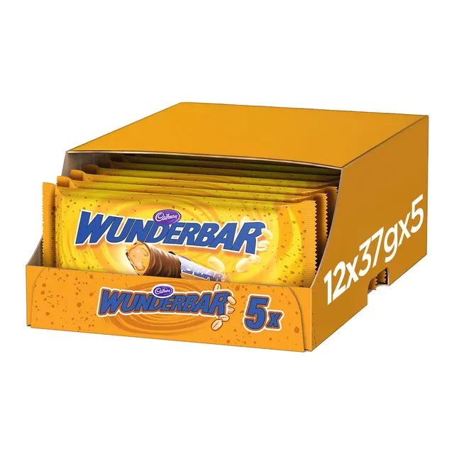 cadbury-wunderbar-erdnuss-karamell-schoko-riegel-12er-pack image 1