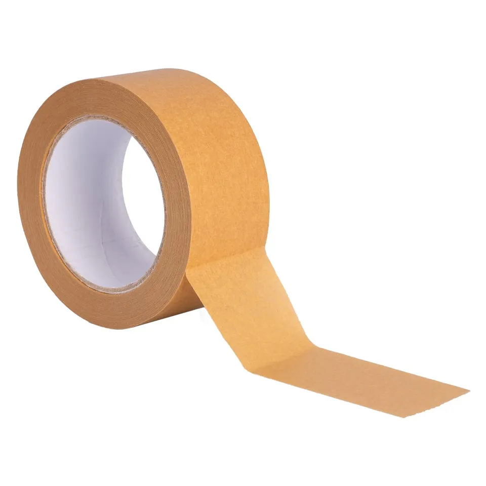 verpacking-klebeband-papierklebeband-braun-50mm-3-rollen-leise image 1