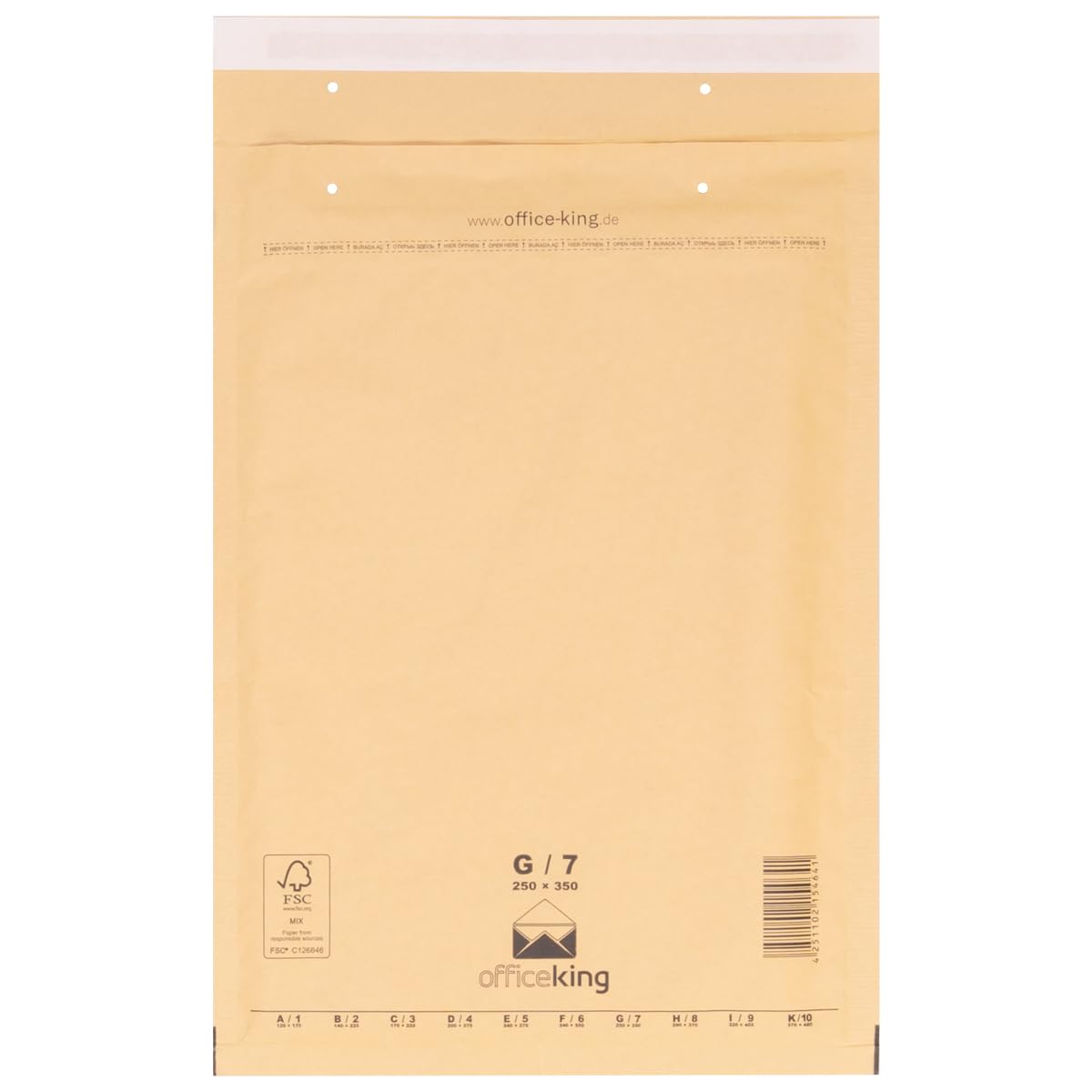 officeking-g-7-luftpolstertaschen-braun-250x350-50-st-ck-din-a4 image 1