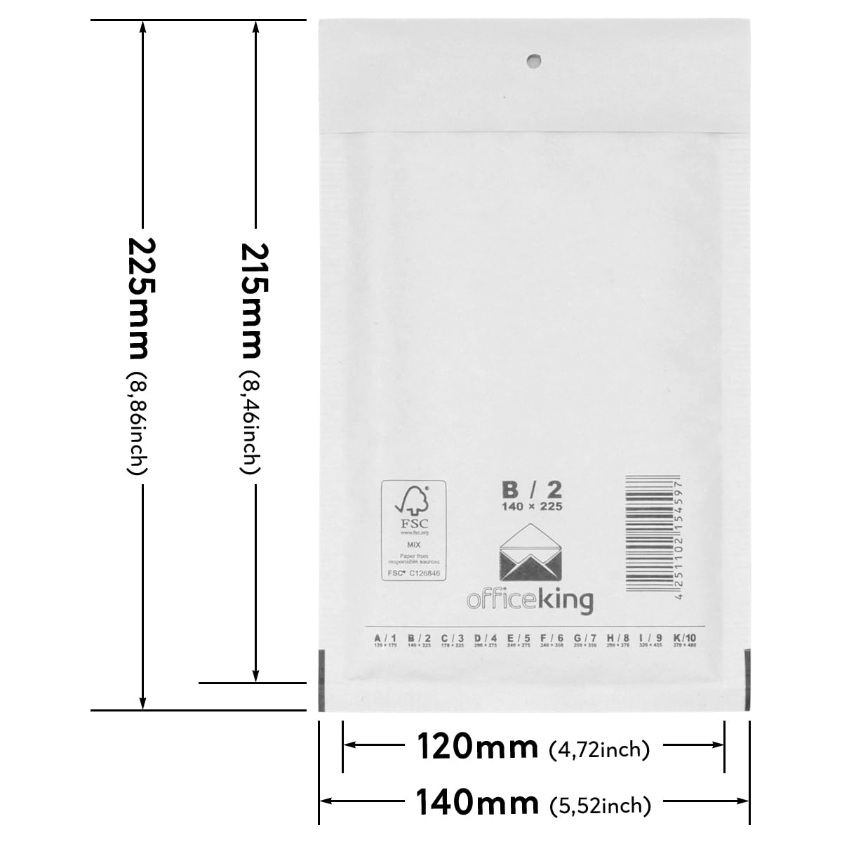 verpacking-versandtaschen-b-2-luftpolstertasche-wei-1000-st-ck image 2