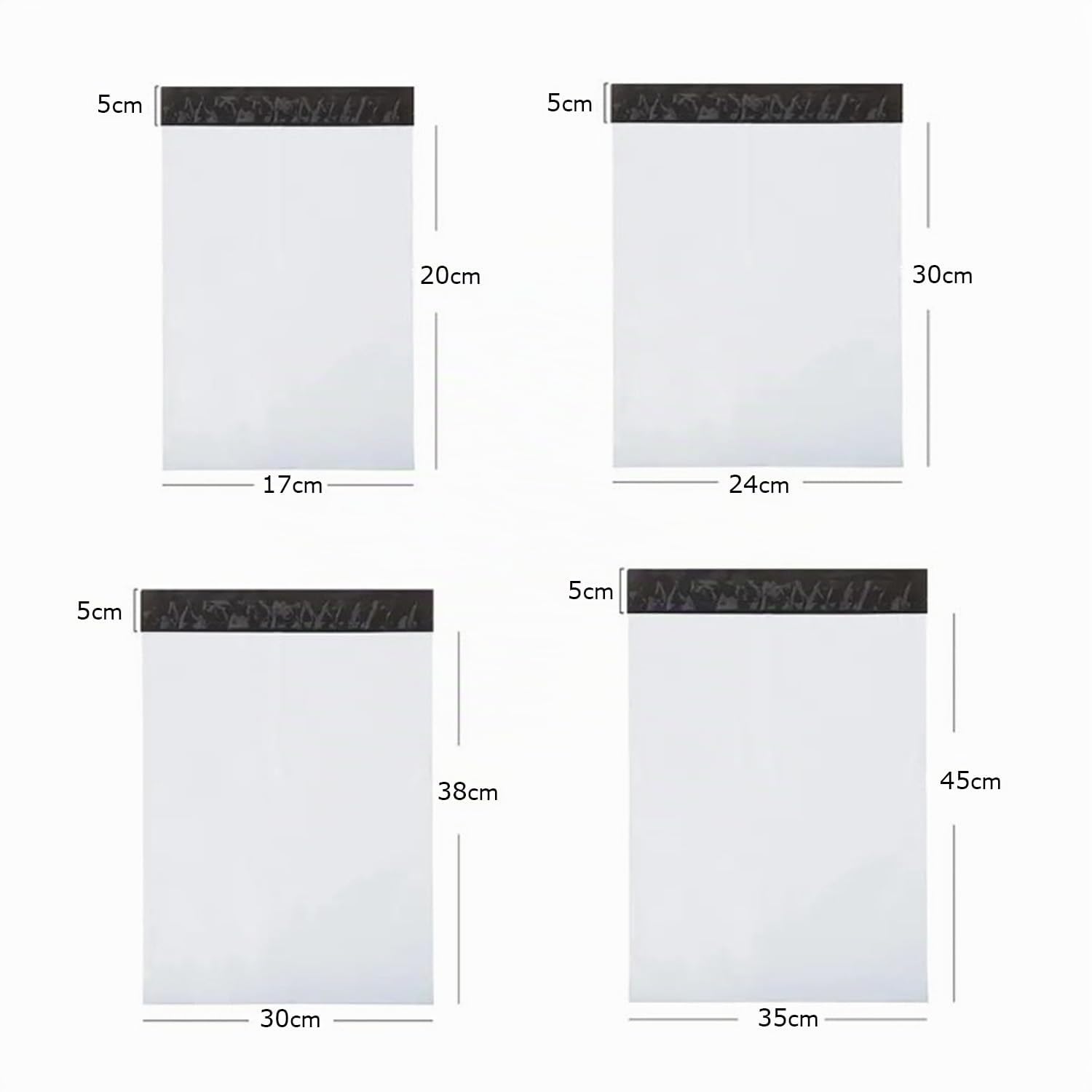 goodmarkt-folien-versandtaschen-17x20-cm-100-st-ck-wasserdicht-wei image 2
