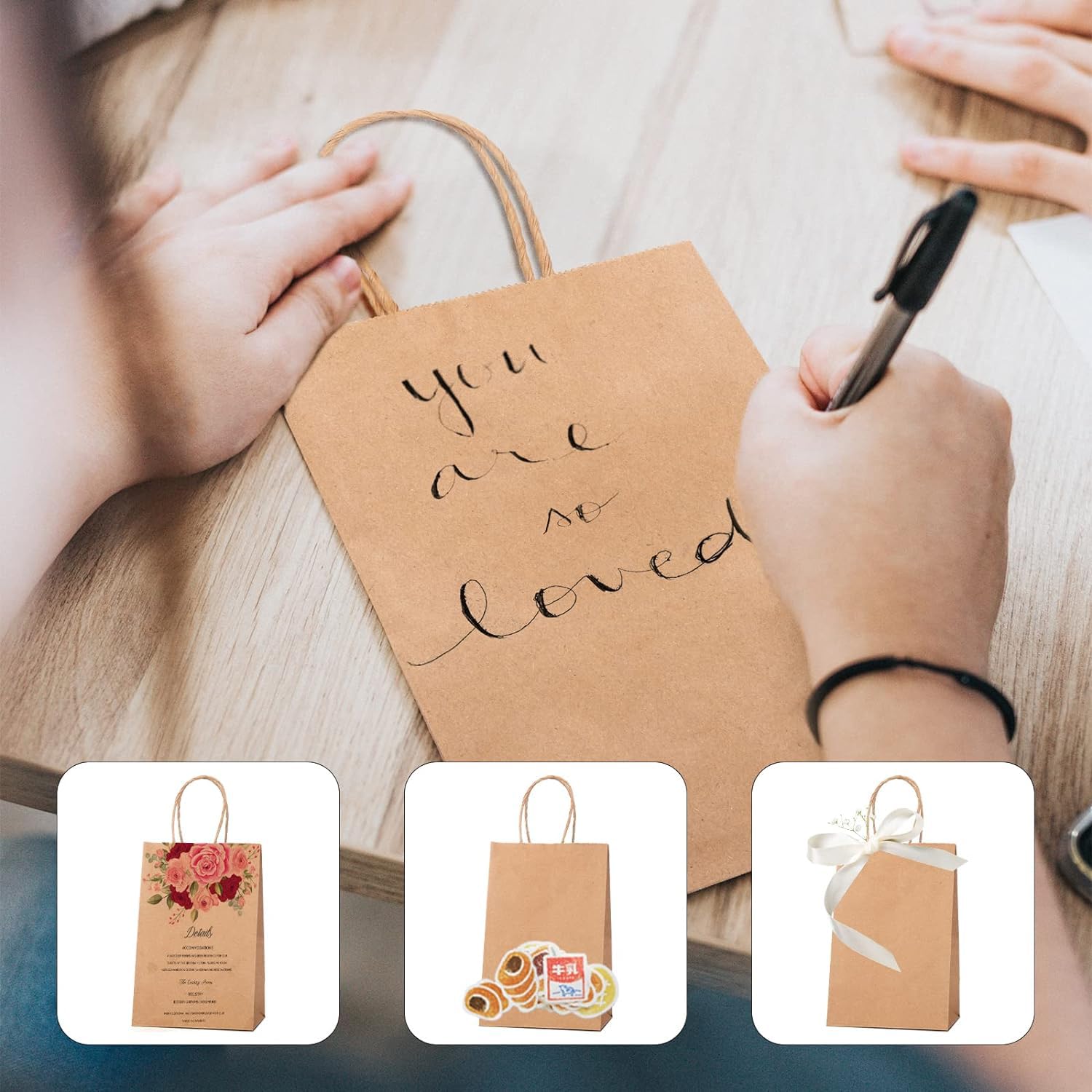 switory-gift-bags-kraft-geschenkt-ten-braun-50-st-ck-13-3x9-5cm image 4