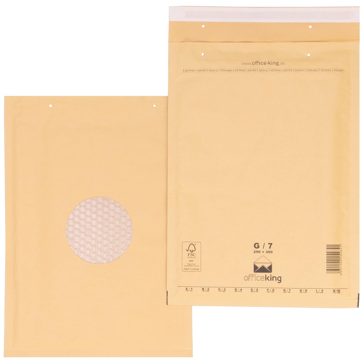 officeking-g-7-luftpolstertaschen-braun-250x350-50-st-ck-din-a4 image 4