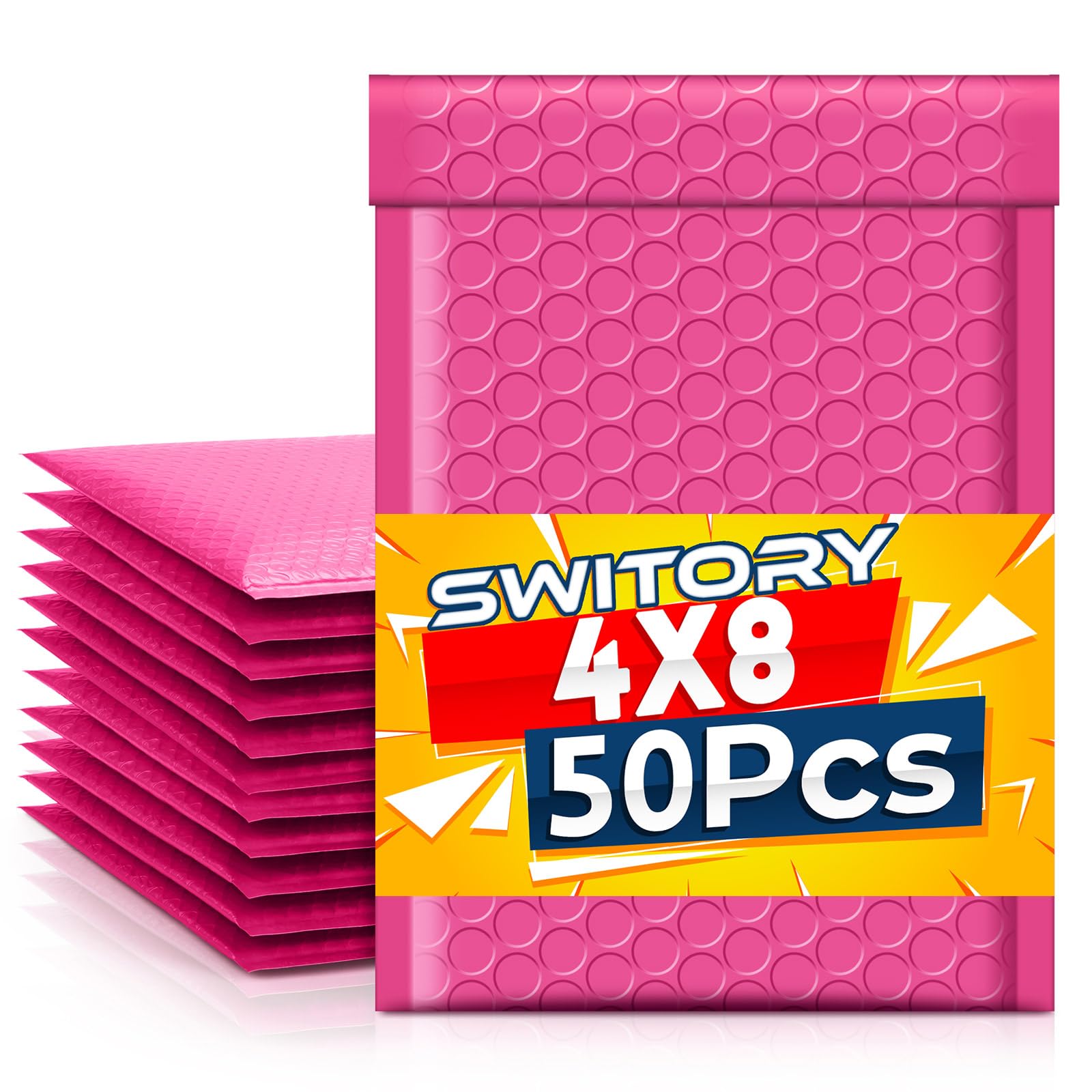 switory-padded-envelopes-versandtaschen-schwarz-10x17cm-50st image 1