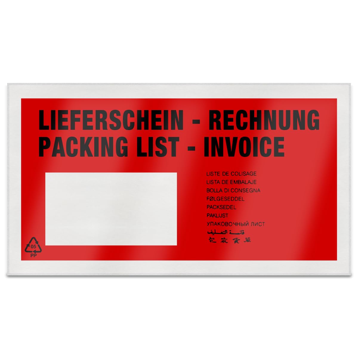 verpacking-lieferscheintaschen-din-lang-versandtasche-rot-100-st-ck image 2