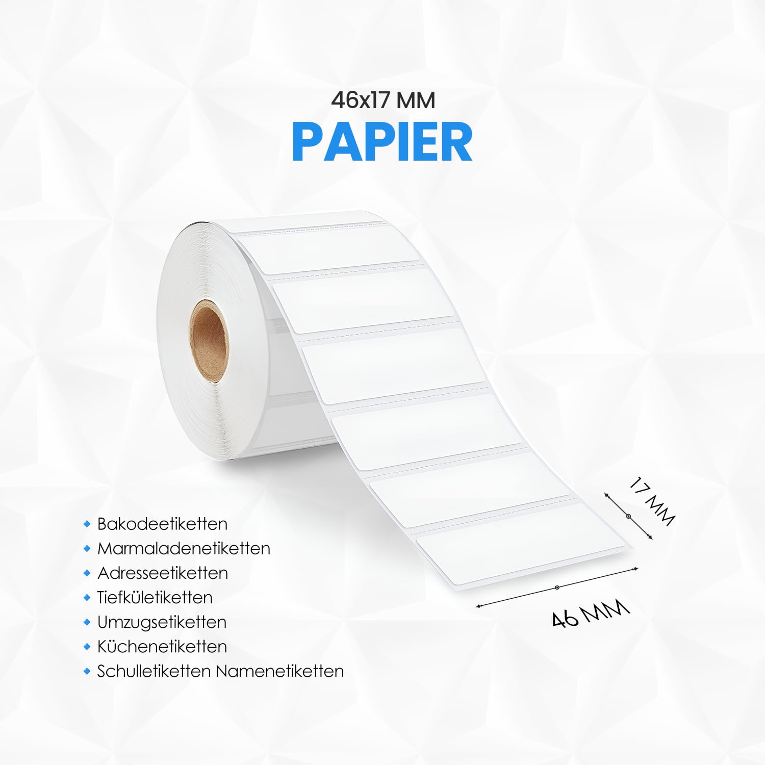 goodmarkt-adressetiketten-46x17mm-wei-papier-250-st-rolle image 2