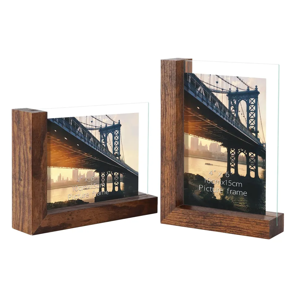 rlavbl-picture-frames-glasbilderrahmen-10x15-braun-2er-set image 1