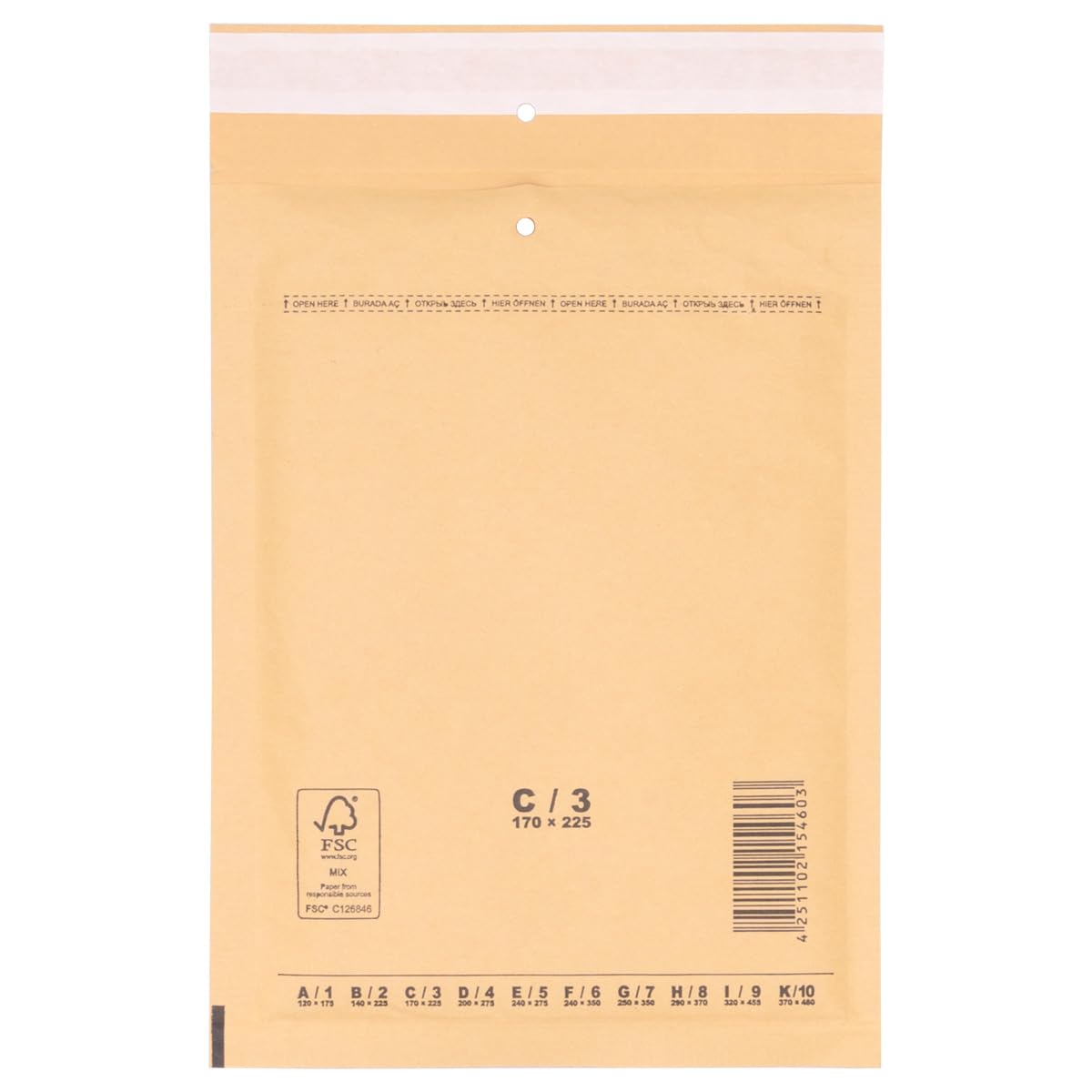 verpacking-versandtaschen-luftpolster-c3-braun-200-st-ck image 1