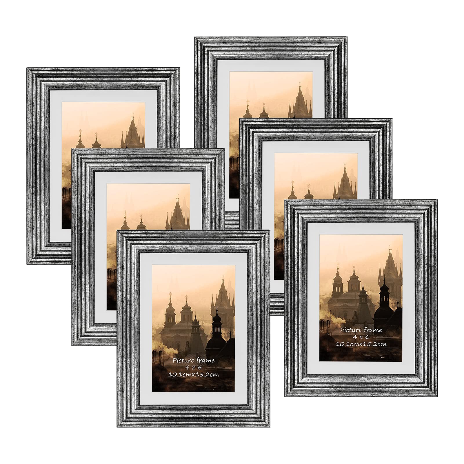 rlavbl-picture-frames-bilderrahmen-silber-10x15-6er-set image 1