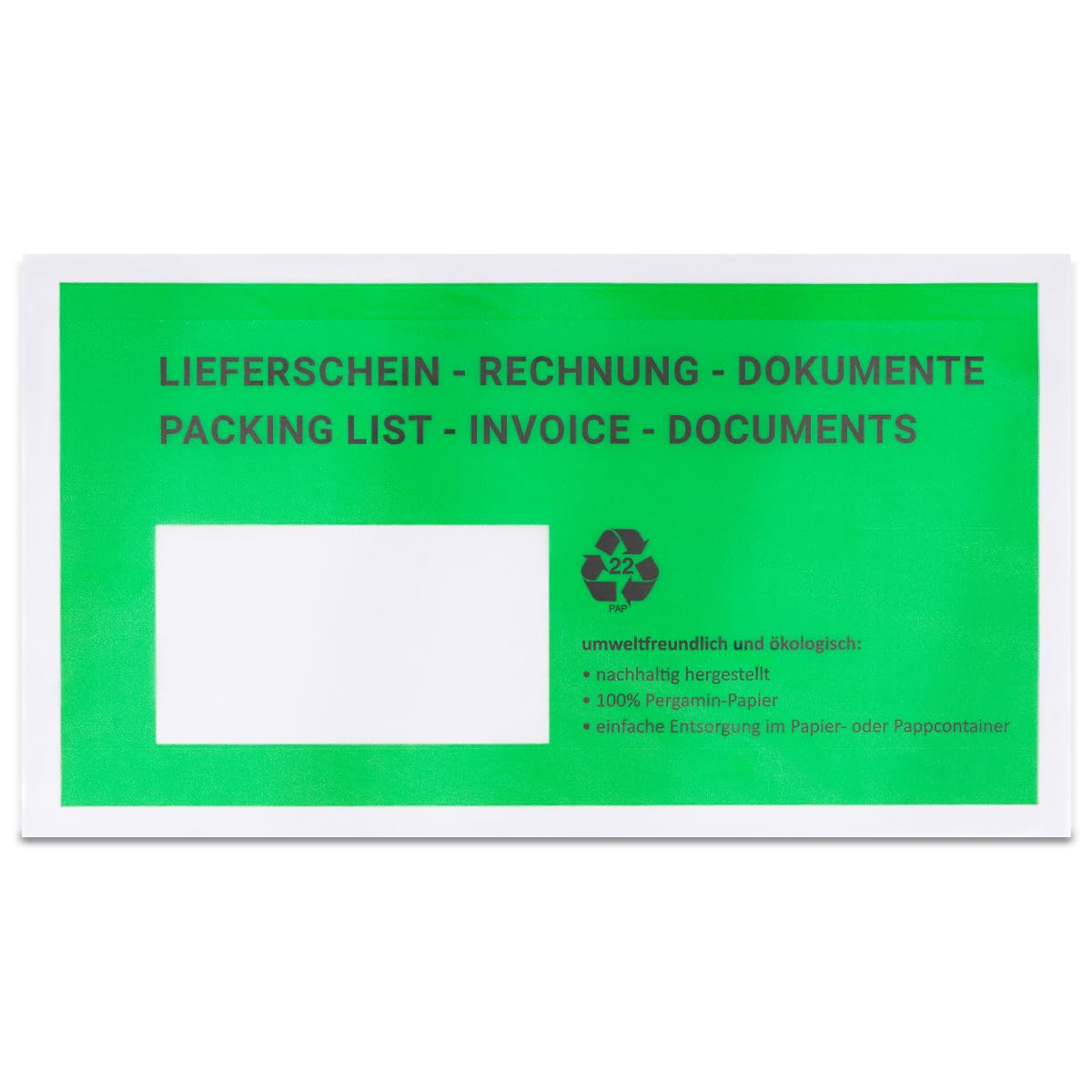 verpacking-lieferscheintaschen-pergamin-gr-n-dl-225x110-1000-st-ck image 3