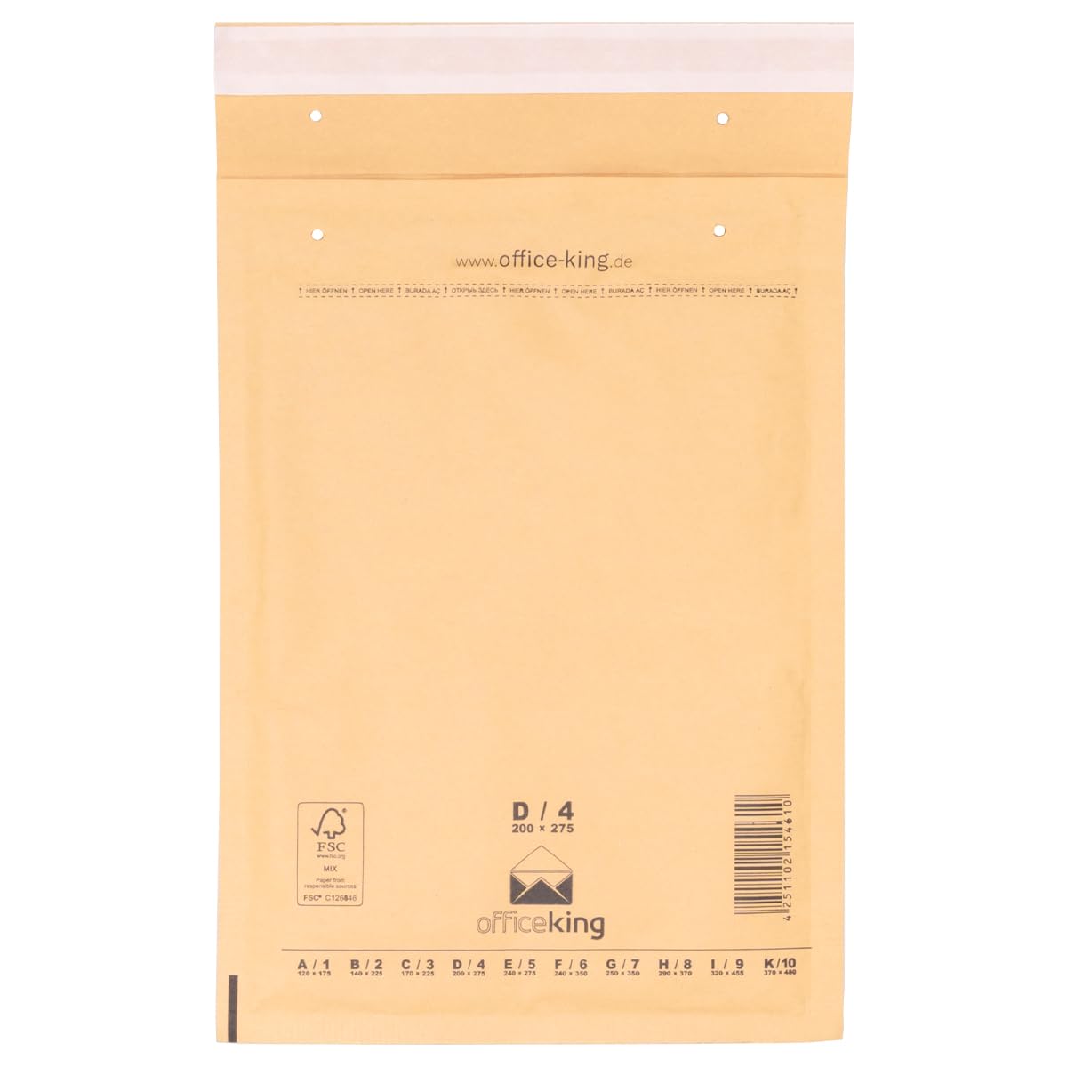 verpacking-versandtaschen-d-4-luftpolstertasche-braun-180x265-50-stk image 1